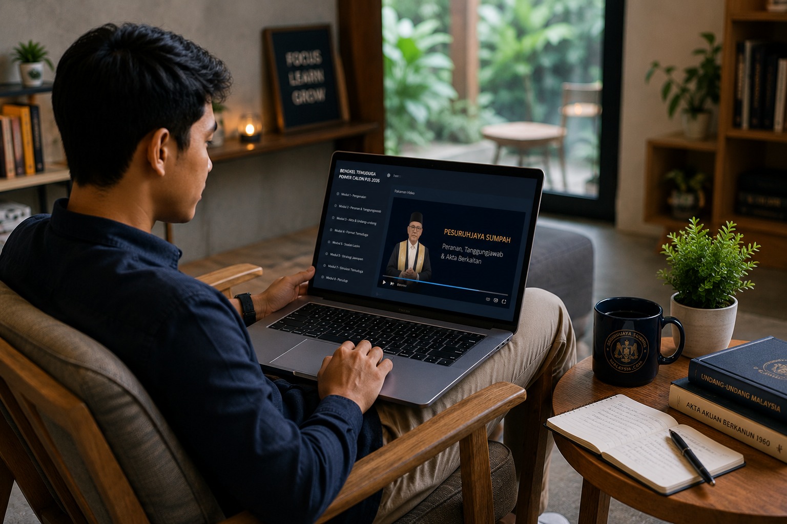 Pembelajaran online menggunakan pelbagai peranti